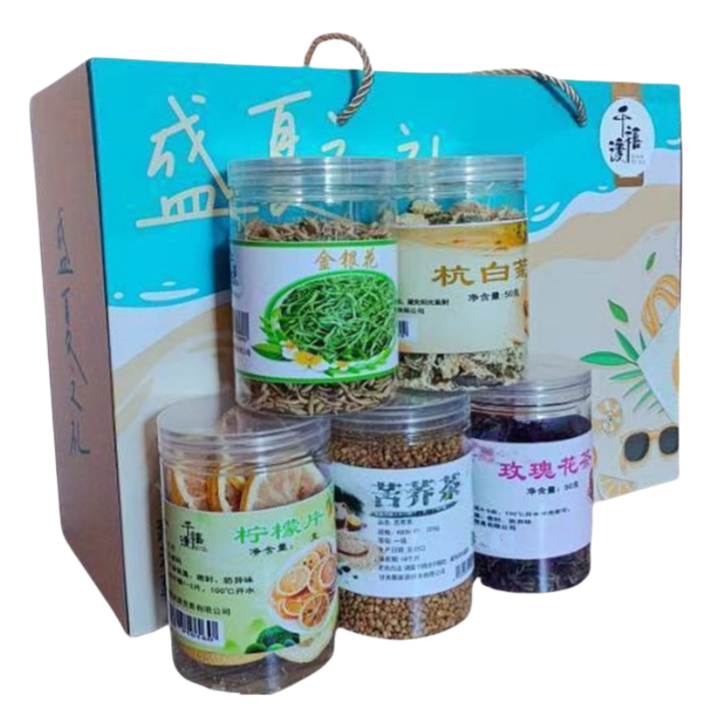 千禧渡 花草茶礼盒 500克 盒