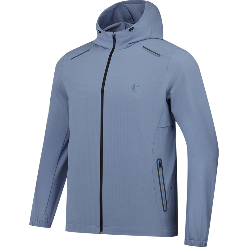 乔丹 男款梭织风衣运动风衣速干外套 KFD33251142 莫兰迪蓝