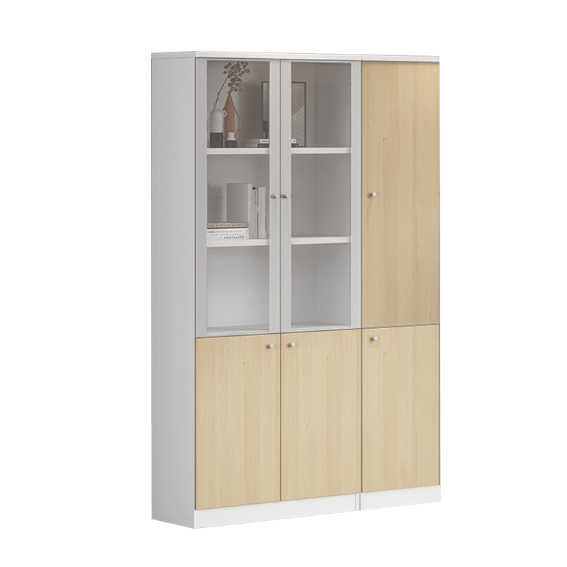 合祥源 ZTJ-SG05 三门铝框玻璃书柜 1200*400*2000mm 单位:组