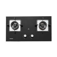 Haotaitai燃气灶Q15 4.5kW大火力台嵌两用双灶加厚防爆黑晶面板可调底壳换新免改孔可拆卸灶头易清洁