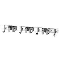 宜掌柜 不锈钢拖把夹 3卡夹4钩 个