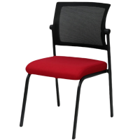 乐琪艺 办公椅培训椅 黑背-红座 把