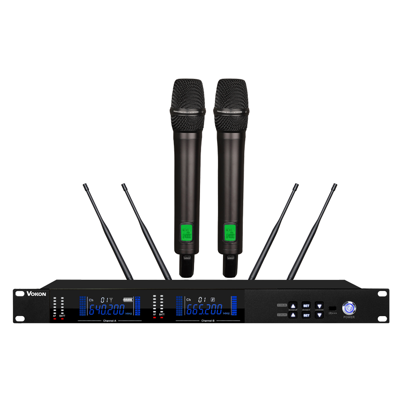 VOKON沃云 无线话筒[一拖二手持]VT-V936