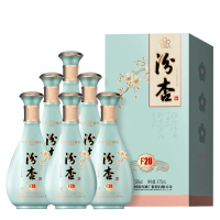 山西汾杏典藏F20酒53度475ML*6瓶整箱清香型纯粮食白酒高档礼盒装收藏送礼