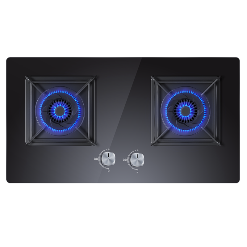 华帝(vatti)4.3KW大火力 天然气燃气灶i10055B(液化气联系客服) 一级能效钢化玻璃双眼灶 台嵌两用灶具