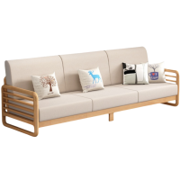 铭思达实木沙发三人张