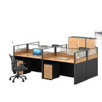 域赢 职员办公桌组合简约屏风工位员工桌办公桌 不含挡板和活动柜