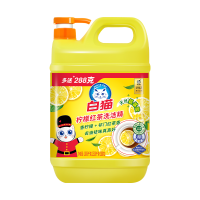 白猫柠檬红茶洗洁精1.806公斤家用装去油洗涤剂安心洗果蔬食品用