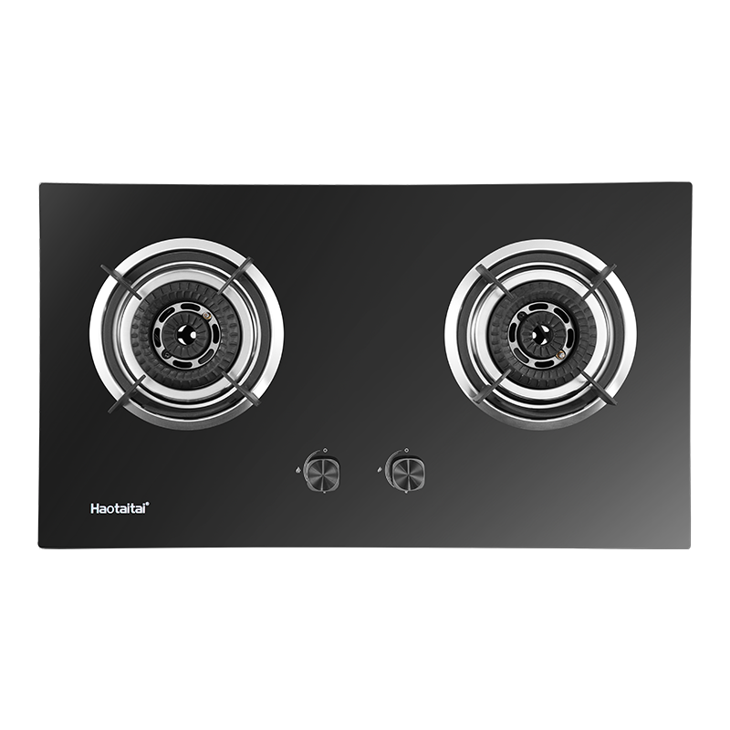 Haotaitai燃气灶2169A 4.8kW大火力台嵌两用双灶加厚防爆钢化玻璃面板点火即燃多重安防