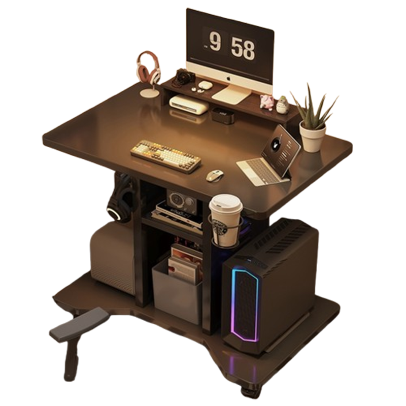 80CM小型电脑桌家用台式可移动电竞桌小户型卧室床边单人书桌