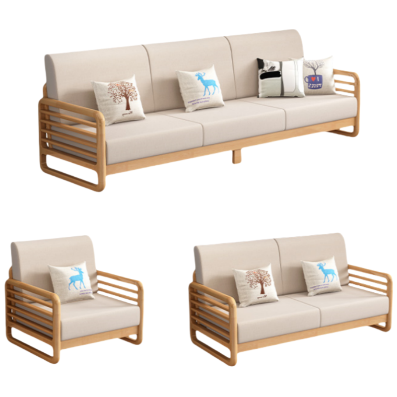 铭思达实木沙发1+2+3套