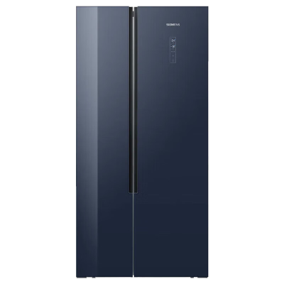 西门子SIEMENS 530L双开门大容量储鲜超薄无霜嵌入冰箱 KA92VB356C 湖蕴蓝