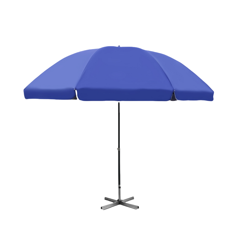 铁洋 三层骨架双层银胶布晴雨伞 支架款2.8米蓝 把