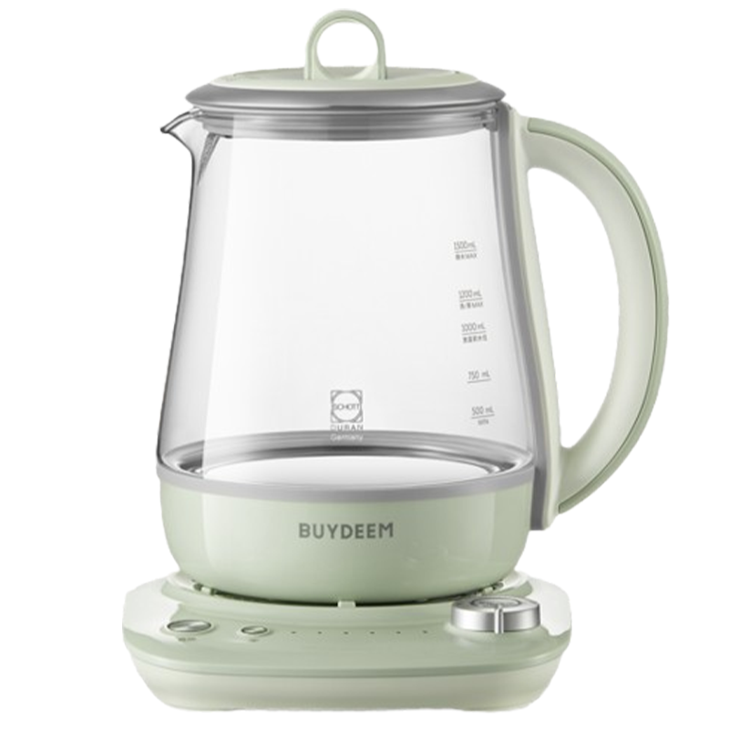 北鼎养生壶1.5L多功能家用煮茶壶智能烧水壶浅杉绿IK121