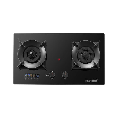 Haotaitai燃气灶2419 5.2kW九头防干烧灶智能防干烧+双边定时4大烹饪模式宽边底壳换新免改孔