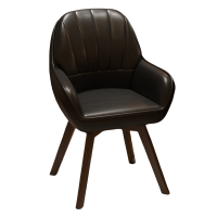 豫龙都靠背椅黑色把