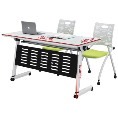 锦北 折叠桌可移动拼接桌多功能长条桌培训会议桌双人桌 单桌1200*600*750mm