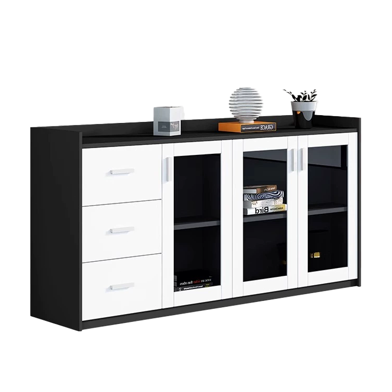 班龙茶水柜矮柜三门三抽台