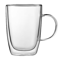 北鼎玻璃杯双层隔热透明家用带把手泡茶杯喝茶杯CD1007