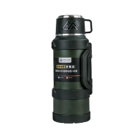 耀豪坤316不锈钢户外保温杯大容量保温旅行壶带提手运动水壶双层4000ML/个