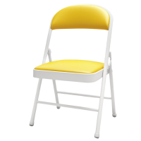 珂攸洋折叠椅白腿黄面450*460*790mm把