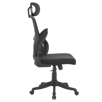 豫龙都 人体工学椅黑色 把
