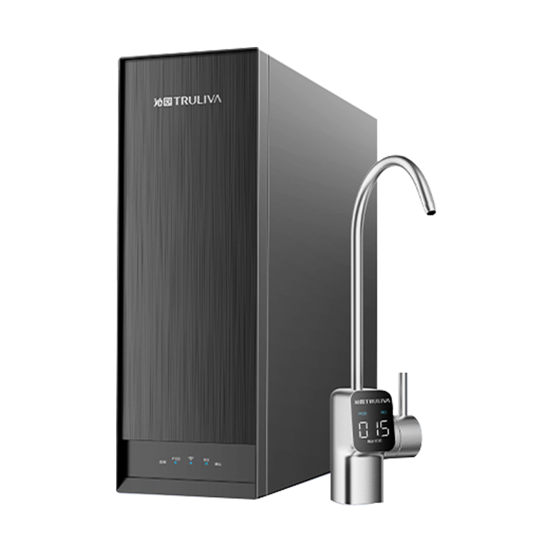 沁园净水器UR-A61270家用厨下式1400G流量8年RO膜新款数显龙头高配