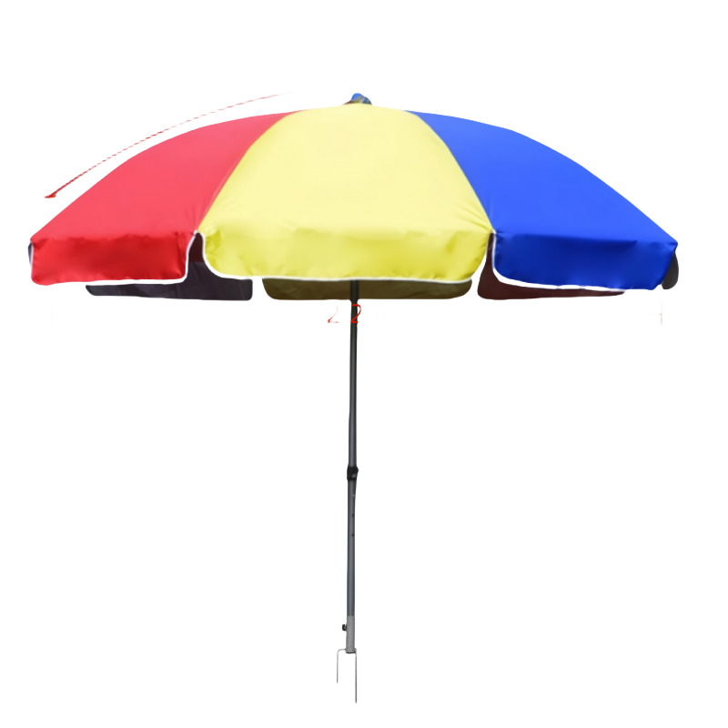 铁洋 三层骨架双层银胶布晴雨伞 钢叉款2.4米彩 把