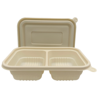 疆不凡可降解两格餐盒750ml300个/箱
