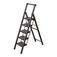 围达 家庭专用人字梯 典雅黑五步 个