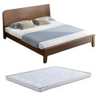 乐琪艺 实木单人床(含床垫)1.8*2m 套