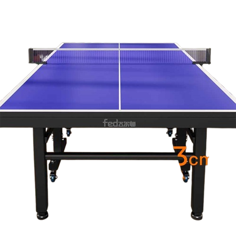 飞尔顿(FEIERDUN)乒乓球桌折叠家用板面室内标准家庭尺寸可移动兵乓球台桌案子