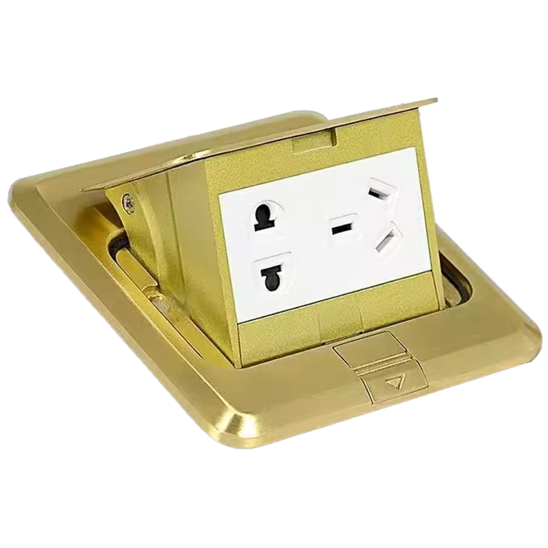 云型巨 地插 纯平隐形地插座隐藏式 五孔 单位:套