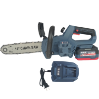 柯耐欧充电式锂电便携式电锯电锯链伐木锯12寸21V6.0AH一电一充套