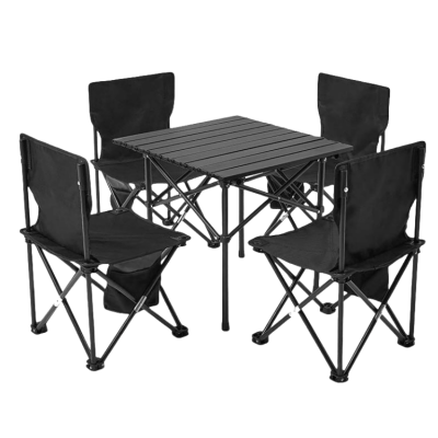鑫木樽露营桌一桌四椅套