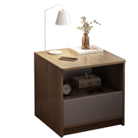 铭思达木质床头柜下抽 个