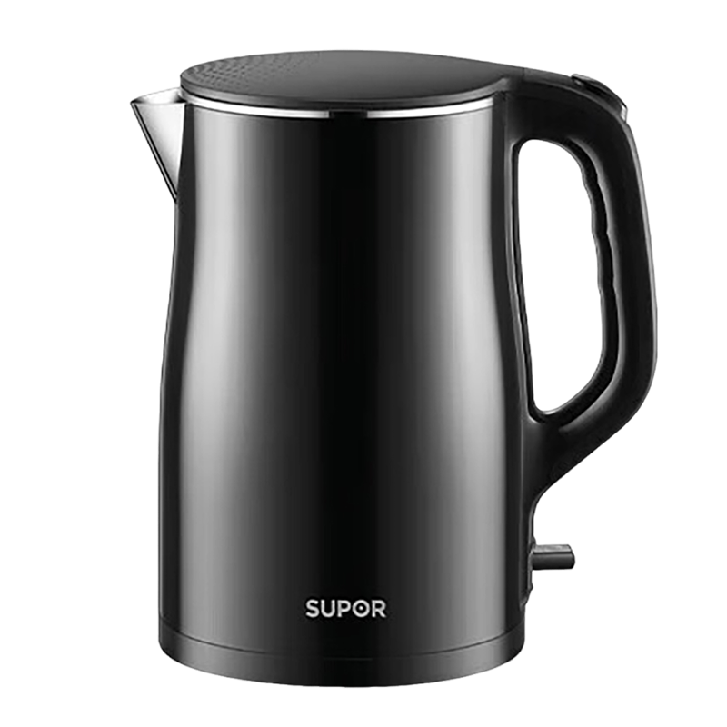 苏泊尔(SUPOR)电水壶烧水壶 304不锈钢热水壶电热水壶 双层防烫全钢无缝开水壶 SW-15T83A 1.5L