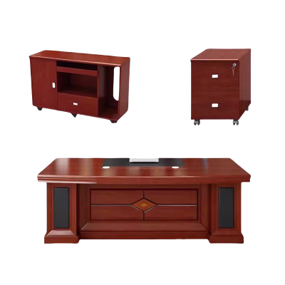 鑫龙悦经理桌2.4米+双柜张