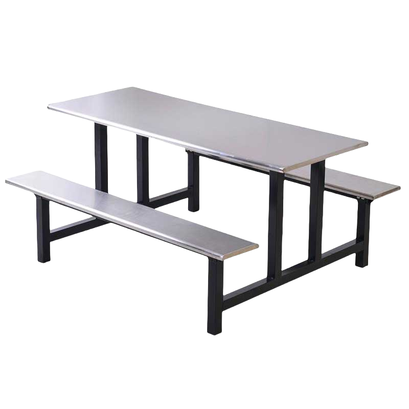铭思达不锈钢食堂餐桌六人位张