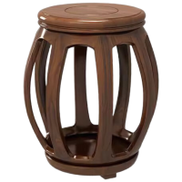 晋舰 靠背椅配套桌椅单人坐椅家用木凳商用办公椅功夫泡茶椅 鼓凳两件起发