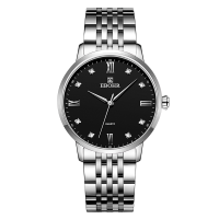 EBOHR依波表手表男女大师系列情侣表简约经典女表男表防水钢带商务风石英腕表节日送礼物