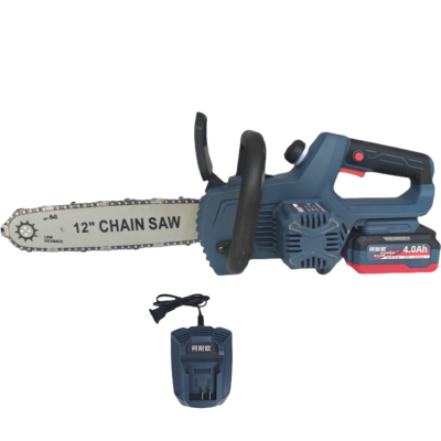 柯耐欧充电式锂电便携式电锯电锯链伐木锯12寸21V4.0AH一电一充套