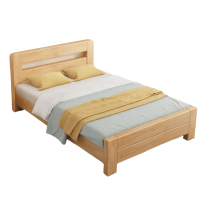 鑫木樽实木床1.5m+5cm床垫组