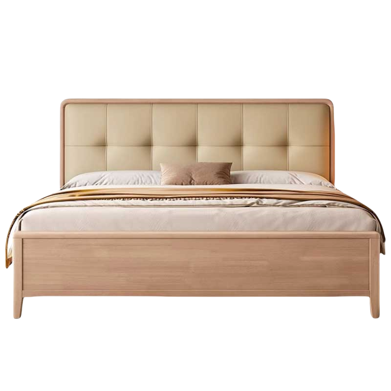 铭思达实木软包床