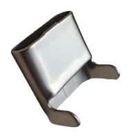 盛京联硕 不锈钢扎带 盘带卡扣 扎口10mm L扣[100个]包