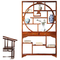 戴劲博古架多宝阁茶叶架子新中式客厅办公室隔断置物架 多宝阁博古架