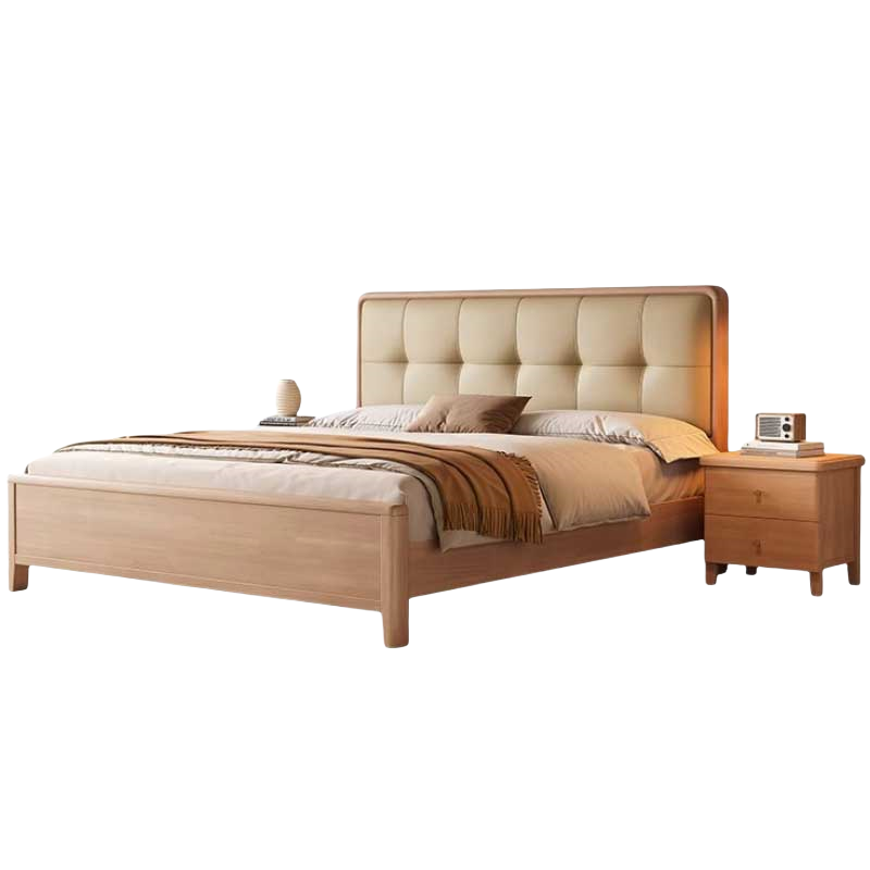 铭思达实木软包床