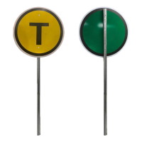 盾铁侠T字标识标牌含钢管400*400mm/套