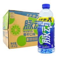 脉动青柠味1L*6瓶超大瓶夏日清爽果味低糖维生素运动功能饮料
