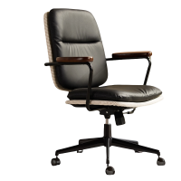 豫龙都办公椅真皮把